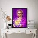 Ver imagem 2 de Quadro Decorativo Mestre Saint Germain 24x18cm - com Vidro:madeira Preta