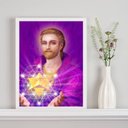 Ver imagem 1 de Quadro Decorativo Mestre Saint Germain 24x18cm - com Vidro:madeira Preta