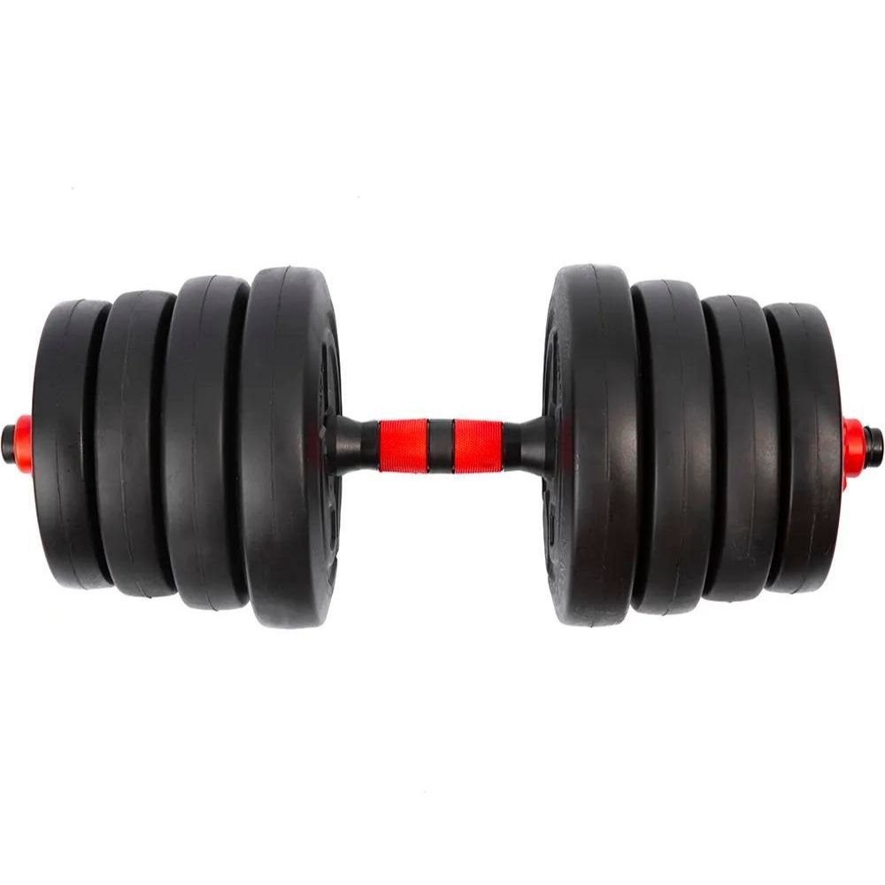 Barra Anilha Halter Kettlebell Kit Musculação Completo - 25kg - 8