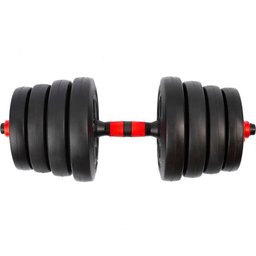Barra Anilha Halter Kettlebell Kit Musculação Completo - 25kg - 5
