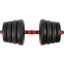 Ver imagem 4 de Barra Anilha Halter Kettlebell Kit Musculação Completo - 25kg