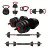 Barra Anilha Halter Kettlebell Kit Musculação Completo - 25kg - 1