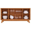 Ver imagem 5 de Buffet Aparador 4 Portas com Pés em MDF 152x76,5x38,5cm
