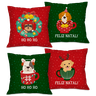 Kit com 4 Capas para Almofadas Natalinas Pets e Suas Xícaras - 1