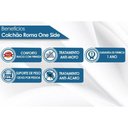 Ver imagem 3 de Colchão Casal Luckspuma Molas Ensacadas MasterPocket Roma Euro Pillow (138x188x24) -