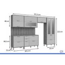 Ver imagem 3 de Kit Modulado 8 Peças Eloise CZ594 Cinamomo/Platina MGM