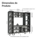 Ver imagem 7 de Armário de Cozinha Completa 220cm Cinza Nice Madesa 05 Cinza