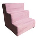 Ver imagem 2 de Escada Pet para Cães e Gatos Teddy 3 Degraus Rosa