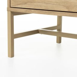 Mesa de Cabeceira Square 2 Gavetas 60 Cm X 43 Cm X 40 Cm Tauari - 4
