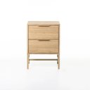 Ver imagem 1 de Mesa de Cabeceira Square 2 Gavetas 60 Cm X 43 Cm X 40 Cm Tauari