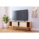 Ver imagem 1 de Rack Atlas para TV até 70" 164cm MDP com Portas Deslizantes Off White Madetec Móveis