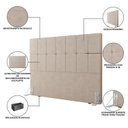 Ver imagem 6 de Cabeceira Queen 162cm Design Moderno para Quarto Linea