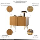 Ver imagem 7 de Conjunto Cristaleira e Buffet Évora Benvenuto 2 Portas MDF MDP com Iluminação Off White Cinamomo