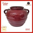 Ver imagem 2 de Potiche Vermelho Rústico: Toque Artesanal e Aconchego para Seu Lar