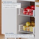 Ver imagem 6 de Balcão Fruteira 2 Portas 1 Gaveta 95cm Ravena