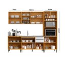 Ver imagem 2 de Cozinha Modulada 5 Peças Luana 260cm - Cinamomo/branco Aramóveis