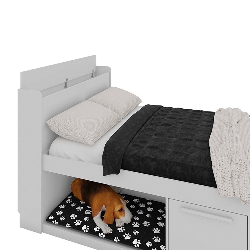 Cama Casal Pet 1,40 Puppy com Colchão D33 Branco - 5