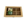 Caixa para Chá de Bambu 6 Divisórias - Wincy - 1