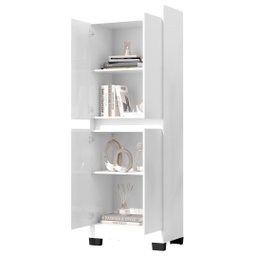 Armário Multiuso Escritório Quarto 4 Portas Gael Rede Móveis - 4
