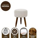 Ver imagem 5 de Puff Banqueta Decorativo Pés Madeira