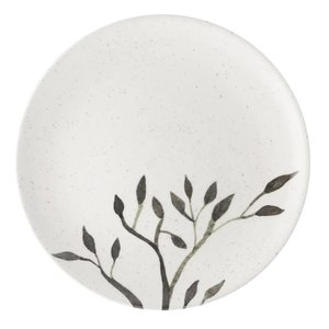 Prato Raso Estampa Folhado Lilás 26cm