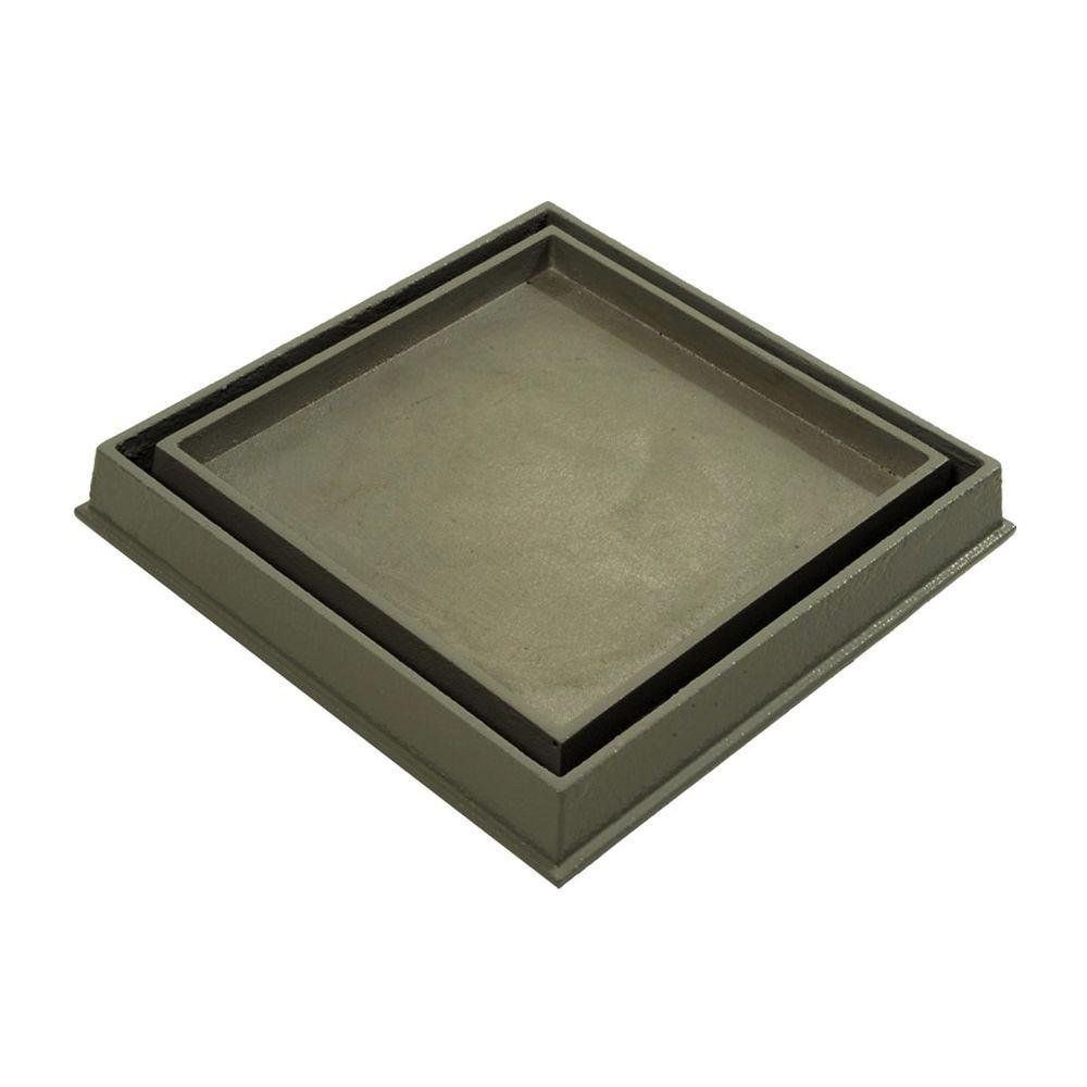 Ralo Invisível Rebaixado Adaptado Caixa Sifonada Bege 18cm - 1