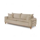 Ver imagem 2 de Sofá Living 4 Lugares Linho 280cm Bege Premium