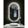 Espelho jateado Oval Iluminado com led frio - 50x100cm Woodglass oval jateado - 4
