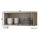 Ver imagem 2 de Armário Aéreo Évelin 1 Porta Basculante 80 Cm Duna Cristal - Henn