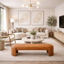 Ver imagem 3 de Recamier Puf Decorativo Fly Cama Casal 138cm Zahav Estofados:marrom Couro Sintético