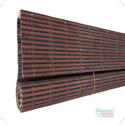Persiana Bambu Rolo 120larg x 230alt com bandô - Zebrano - 5