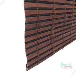 Persiana Bambu Rolo 120larg x 230alt com bandô - Zebrano - 6