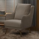 Ver imagem 6 de Poltrona Decorativa Catar com Tachas Veludo Bege - Gran Belo