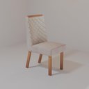 Ver imagem 5 de Sala de Jantar Bom Pastor 6 Lugares Tampo MDF com Vidro Off-White Cadeiras Bege 196cm Bom Pastor