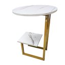 Ver imagem 2 de Mesa Lateral Canto Sala Quarto Escritorio Cabeceira Moderna Decoraçao Redonda Minimalista Multifunci