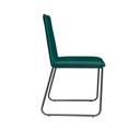 Ver imagem 7 de Kit 10 Cadeiras de Jantar Cozinha Industrial Lexa Veludo - Élpis Móveis - Verde - Preta