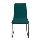 Ver imagem 6 de Kit 10 Cadeiras de Jantar Cozinha Industrial Lexa Veludo - Élpis Móveis - Verde - Preta