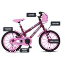 Ver imagem 5 de Bicicleta Infantil Colli Aurora Fest Aro 16