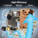 Ver imagem 2 de Aquecedor de Água Amzchef sem Tanque para Rv, 65.000 Btu, Porta Branca