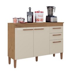 Balcão Modena com 2 Portas e 3 Gavetas ATUALLE MÓVEIS - 1 Balcão Modena com 2 Portas e 3 Gavetas ATUALLE MÓVEIS - 1