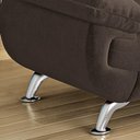 Ver imagem 5 de Conjunto de Sofá 2 e 3 Lugares Suede Café Avalon Linoforte