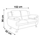 Ver imagem 7 de Conjunto de Sofá 2 e 3 Lugares Suede Café Avalon Linoforte