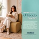Ver imagem 7 de Poltrona Decorativa Zoe Orgânica para Sala Recepção Hall Moderna Minimalista Luxo Suede