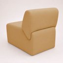 Ver imagem 3 de Poltrona Decorativa Zoe Orgânica para Sala Recepção Hall Moderna Minimalista Luxo Suede