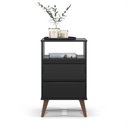 Ver imagem 1 de Mesa de Cabeceira Retrô Roma Preto - Ej Móveis