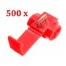 500un Conector Derivação Emenda Fios Vermelho 0,5 a 1,5mm - 2