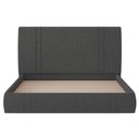 Ver imagem 5 de Cama King Flutuante com Cabeceira 195cm Astra S04 Linho Preto - Lyam Decor