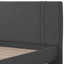 Ver imagem 7 de Cama King Flutuante com Cabeceira 195cm Astra S04 Linho Preto - Lyam Decor