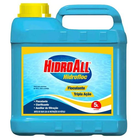 Hidrofloc Tripla Ação Clarificante Floculante 5 Litros Hidroall