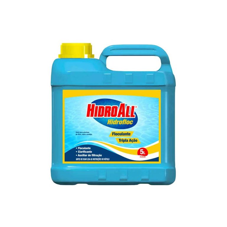 Hidrofloc Tripla Ação Clarificante Floculante 5 Litros Hidroall